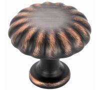 BEROSSA Oil Rubbed Bronze Cabinet Knobs Bronze Drawer Knobs, 10 Pack 1-1/4 Inch, 2510 Single Hole Cabinet Pulls for Kitchen Cabinets Drawers Bedroom Dresser Cupboard Bathroom Vanity