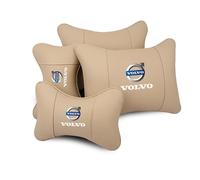 BEROZA 2 Car Neck Pillow for Volvo XC60/S90/XC90/XC40/S60 Car Seat Headrest Emblem Orthopedic Neck Support Rest Pillow Breathable Accessories,DSet of four (with lumbar support)