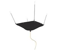 BERPET Ceiling Roof Leak Drip Diverter Tarp Heavy Duty Rain Diverter Kit for Roof with Drainage Black 3' x 3'