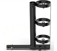 BERPET Oxygen Tank Holder Cane Holder 2-in-1, Mobility Scooter Electric Wheelchair Accessories, Suitable for Scooters & Power Chairs Equipped with 1" X 1" Hitch Receiver, 18.9" x 6" x 17.6"