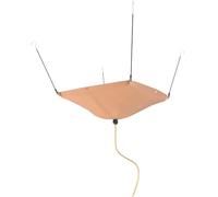 BERPET Roof Ceiling Leak Drip Diverter Ultra-Durable Heavy Duty 420D Oxford Fabric Drain Tarp Khaki 10' x 10'