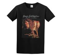 BERRAHI Men's Summer T-Shirt Rory Gallagher Photo Finish Short Sleeves Black M