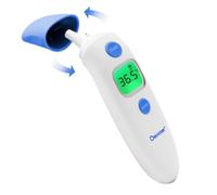 Berrcom Forehead and Ear Digital Thermometer 2 in 1 Non Contact Medical Infrared Thermometer for Adults Kids and Baby with Fever Alarm, Instant Reading