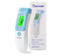 Berrcom Forehead Thermometer for Adults and Children Non Contact Baby Thermometer Infrared Digital Thermometer with Instant Reading, Fever Alarm