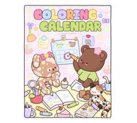 Berrie Coloring Calendar: Featuring Super Cute and Cozy Monthly Pages to Keep Your Life Organized and Color All Year Long (Cute & Cozy Coloring Books)