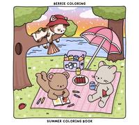 Berrie Coloring Summer: Cute and Cozy Coloring Book for Kids & Adults Featuring Easy to Color Animal Illustrations and Adorable Scenes (Cute & Cozy Coloring Books)