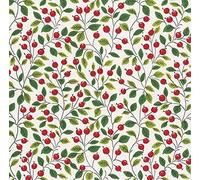 Berries and Leaves Caspari Lunch Napkins 20 in Pack 3 ply 33 cm Square