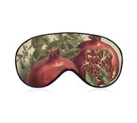 Berries of Pomegranate Sleeping Mask, Light Blocking Eye Mask, Comfortable and Soft, Eye Cover with Elastic Band, Suitable for Men and Women, Suitable for Travel/Sleeping