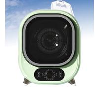 BERRIHORT Tumble Laundry Dryer, Portable Front Load Compact Tumble Laundry Dryer, Mini Electric Portable Clothes Dryer, Low Noise, for Counter Top or Wall Mounted Use A