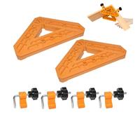 Berriphonia 90 Degree Clamp, 6 Pieces 45-degree Crafted From Robust Nylon And Durable Engineering Material, The Right Angle Clamp Prove Renovation Cutting Art Making Offices Outdoor Indoor Warehousing