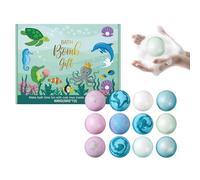 Berriphonia Bath Balls | Handmade Bubble Bath Body Care Products | 12 Pieces Kids Bath Balls Basket Fillers | For Teen Girls, Home, Hotel, Daily Bathroom, Birthday Party