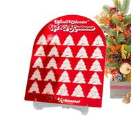 Berriphonia Christmas Calendar - 25 Days Countdown Decoration for the Table | Acrylic Christmas Table Decoration | For Adults Home Holiday Winter Living Room Bedroom Mantle Party