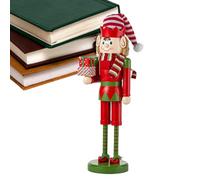 Berriphonia Christmas Nutcracker, Wooden Nutcracker, Christmas Decoration, Wooden Decoration, 38 cm for Kitchen, Bedside Table, Fireplace, Dining Table