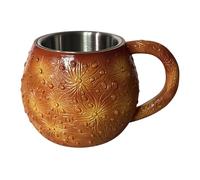 Berriphonia Coffee Cup - 13x10x8cm Resin Stainless Steel Mug Creative Solar System Universe Pattern | Reusable Easy Clean Beverage Cup for Coffee Tea Hot Cold Drinks Office Kitchen Home café Gift