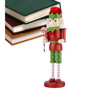 Berriphonia Decorative Nutcracker Christmas Figure - Nutcracker Figures | 38 cm Festive Table Decoration for Fireplace Living Room Kitchen Dining Table Bedroom Party Adults Children