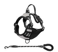 Berriphonia Dog Harness - Reflective Dog Traction Accessories - Vest Harness for Hiking, Running, Training, Jogging, Daily Walks, Adventures, Park, Garden