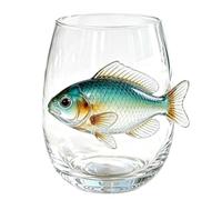 Berriphonia Drinking Glasses 350ml 3D Sea Animal Stemless Coastal Cup