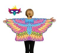 Berriphonia Eagle Costume Kids,Stylish Cosplay Outfit Set With Masque andCape - Breathable andComfortable Costume Accessory Designed To Inspire Imagination andFun. This Stylish Set Includes A Cape