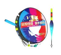Berriphonia Fishing Floats, 100 m Automatic Float Line Rig Complete Set, Fishing Line Set with Colour Changing Float System, for Outdoor Sports, Saltwater, Boat, Kayak, Advanced and Beginners