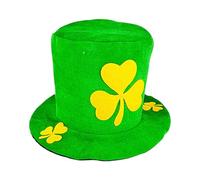 Berriphonia Goblin Hat | Creative St. Patrick Day Top Hat | Stylish St. Patrick's Day Leprechaun Hat with Shamrock Green Top Hat Holiday Costume Accessories