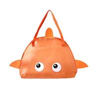 Berriphonia - Mesh Bag - Foldable Fish Shaped , Breathable Toy Storage Carrier | Lightweight Mesh Beach Toy Bag for Girls, Small Preschool Children, Travel, What