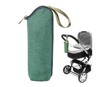 Berriphonia Milk Bottles Thermal Bag, Baby Bottle Insulator Sleeve, Insulated Breast Milk Cooler Bag, Portable Thick Anti-Drop Breast Milk Storage, Glass Baby Bottle Cover, 9.84 x 2.76 Inches, Green,