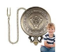 Berriphonia Role Playing Dice Game - Role Playing Dice Game | Retro Metal Dice Set for Role Playing and Table Games, Polyhedral Game Entertainment Dice, Bronze, Se référer au descriptif, Refer to