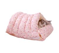 Berriphonia Soft Cloth Pet Nest - Comfortable Warm Bed For Cats, Small Dogs & Rabbits | Washable Foldable Pet House For Indoor Resting | Portable Cushion For All Seasons