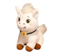 Berriphonia Stuffed Horse Plush Toy,Cute Big Eyes Soft Decor | Stuffed Horses Plush Wear Flower Bow | for Classroom Easter Halloween Christmas Birthday Decor Bedroom Nursery Playroom Bookshelves