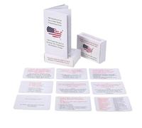 Berriphonia US Citizenship Flash Cards 2025, US Citizenship Test Flash Cards - Guide Card for Citizenship Exam 2025 | Bilingual FlashCard Set with 100 Questions and