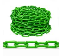 Berry 25 Meter 6MM Plastic Barrier Chain | Safety Chain Link for Crowd Control, Parking & Hazard Marking | Barrier Chain for Construction Sites, Warehouses, Events - Green