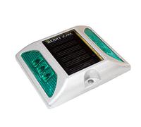 Berry Aluminum Solar Road Stud Light Reflective | 2-Sided Night Pavement Marker Green | Flashing Outdoor Waterproof Driveway LED Road Studs | Road Stud Lamp for Pathway Highway Garden