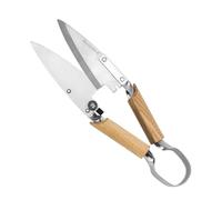 Berry&Bird Garden Shrub Shears - Stainless Steel Sheep Scissors with Reinforced Rivet & Safety Lock, 11.8'' Manual Large Grass Scissors for Cutting, Pruning, Trimming