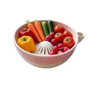 Berry Bowl Ceramic Self Swirling Fruit Washing Container Vegetable Colander