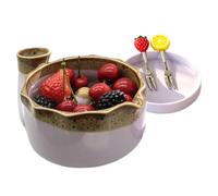 Berry Bowl Ceramic Sink and Bowl with Raised | Berry wash bowl for strawberries, blueberries, raspberries and cherry tomatoes on your kitchen worktop