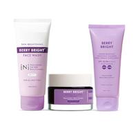 Berry Bright Bestsellers Luxury Skincare Gifting Kit | Face Wash, Face Mask & SPF 50 Sunscreen | For Glowing, Hydrated Skin | For Men & Women | All Skin Types | Pack of 3