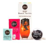 Berry Bubble Tea Kit Fruit Boba Tea Set Includes Strawberry Syrup Blueberr