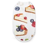 Berry Cheesecake Dog And Cat Clothes Pet Summer Sleeveless T Shirt Basic Vest 2XL