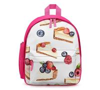 Berry Cheesecake Small Backpack Cute Mini Shoulder Bag 12.6 × 9.4 × 5.9 Inches Daypack
