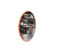 Berry Convex Safety Mirror - 30CM | Wide Angle Driveway Security Mirror with Orange Plastic Body | Indoor Convex Mirror for Garage, Parking Lot, Warehouse & Blind Spot Safety