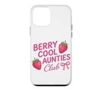 Berry Cool Aunties Club Funny Aunt Strawberry Gift Case for iPhone 12 mini