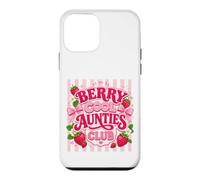 Berry Cool Aunties Club Trendy Striped Strawberry Case for iPhone 12 mini