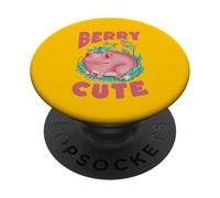 Berry Cute Strawberry Frog Kawaii Design PopSockets Adhesive PopGrip