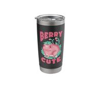 Berry Cute Strawberry Frog Kawaii Design Stainless Steel Insulated Tumbler