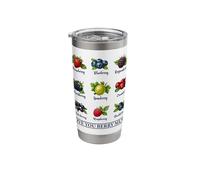 Berry Fruit Berries Strawberry Blueberry Raspberry Nature Stainless Steel Insulated Tumbler