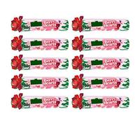 Berry Hearts Sweets Giant Tube, Fruity Flavoured Candy, Strawberry Raspberry Blackcurrant, Heart-Shaped, 100g, Pack of 10