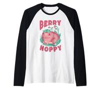 Berry Hoppy Strawberry Frog Cute Amphibian Raglan Baseball Tee