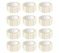 Berry Multipurpose Adhesive Clear Tape - 12 Rolls | 2 Inch 66 Meter Transparent Packing Tape with Water Based Adhesive | Highly Adhesive Tape for Packing and Craft Applications (12)
