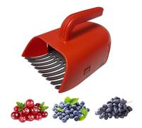 Berry Picker - Ideal for Picking Blueberries and Other Wild Berries Berry Picker, Blueberry Rake Harvesting Machine - Red