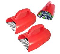 Berry Picker with Metal Comb, Ergonomic Berry Picker Tool, Lightweight Blueberry Picker Scoop for Berry Picking, Blueberry Picker with Ergonomic Handles